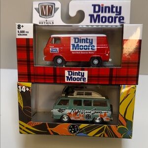 Dinty Moore Red and White Toy Van Set